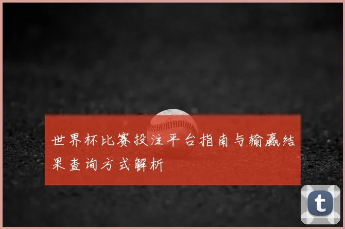 世界杯比赛投注平台指南与输赢结果查询方式解析